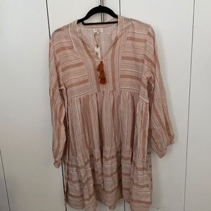 World Market stripped peasant skit/top